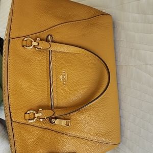 Mustard Small Coach Purse